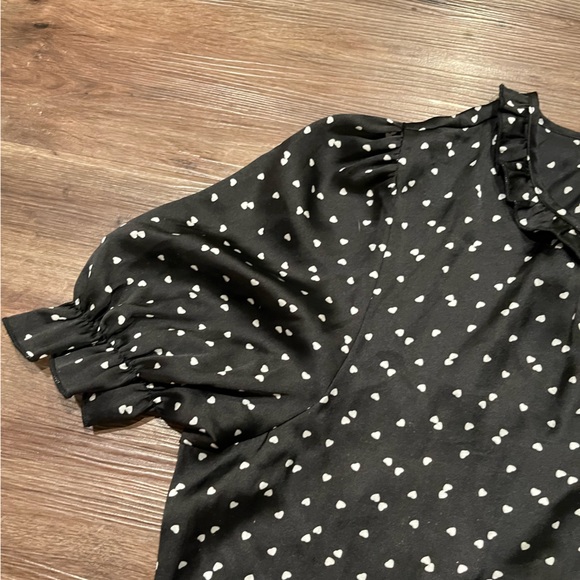 Plus heart print fancy work shirt - Picture 6 of 6